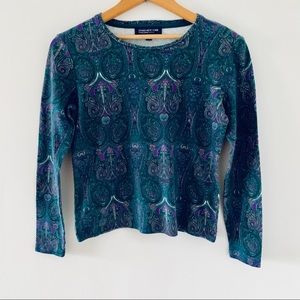 Jones New York Signature Long Sleeve Petite Top